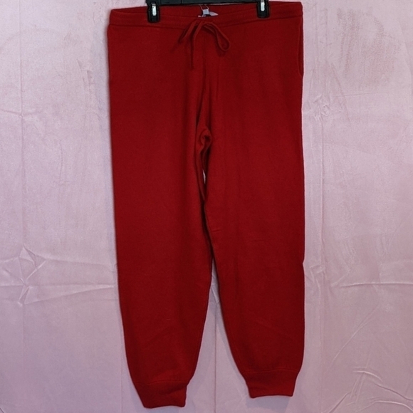 Antonio Melani Candy Apple Red Cashmere Elizabeth Jogger Pants - Picture 1 of 8